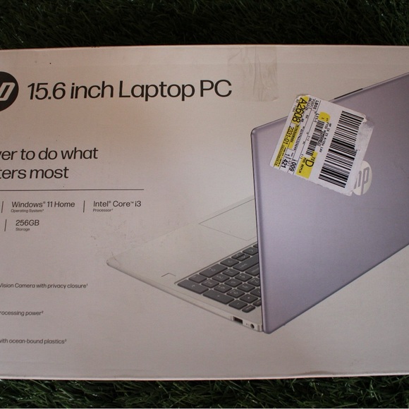 HP Silver 15.6 inch Laptop Sleek Design
